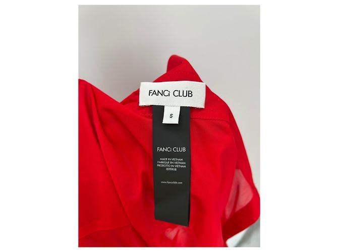Autre Marque Camicia trasparente rossa Rosso - vista 5