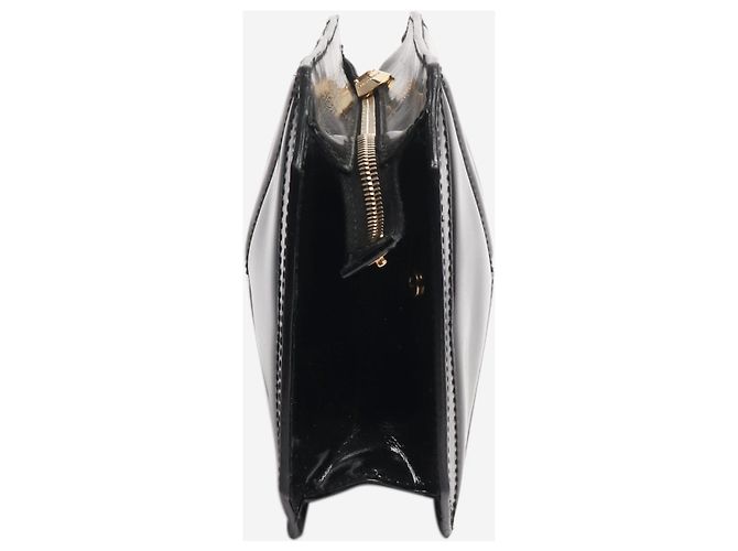 Alexander Mcqueen Clutch in vernice nera Nero - vista 2