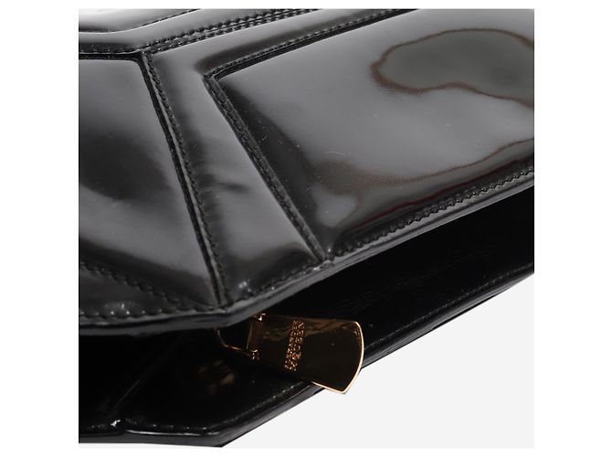 Alexander Mcqueen Clutch in vernice nera Nero - vista 5