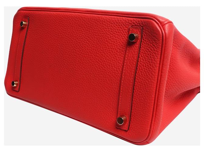 Hermès Borsa Birkin 30 rossa Rosso - vista 10