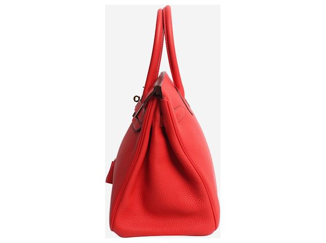 Hermès Borsa Birkin 30 rossa Rosso - vista 2