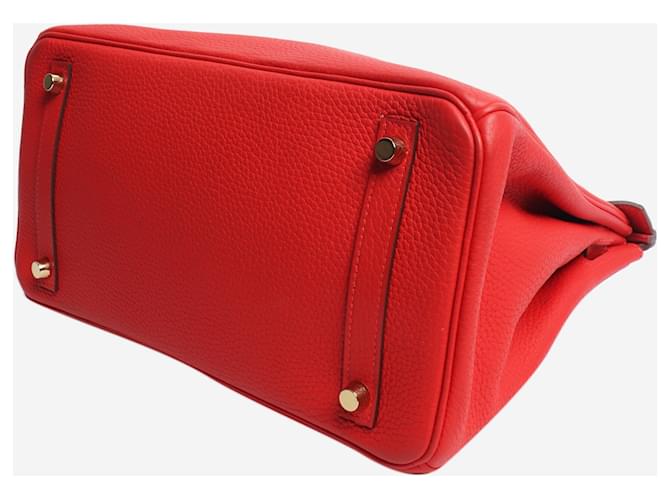 Hermès Borsa Birkin 30 rossa Rosso - vista 4