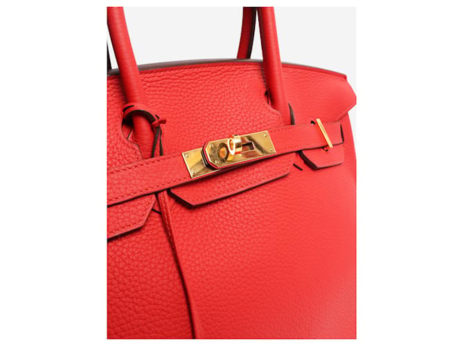 Hermès Borsa Birkin 30 rossa Rosso - vista 6