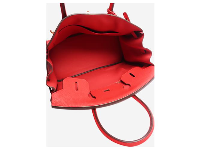 Hermès Borsa Birkin 30 rossa Rosso - vista 9