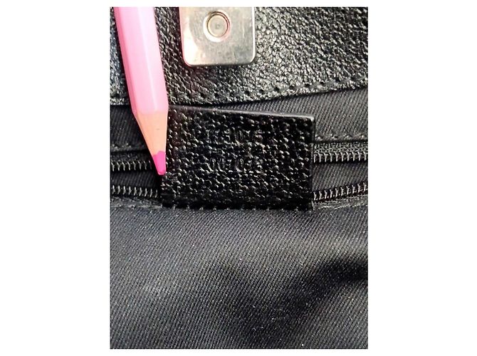 Borsa Gucci GG Supreme in tela nera Nero - vista 10