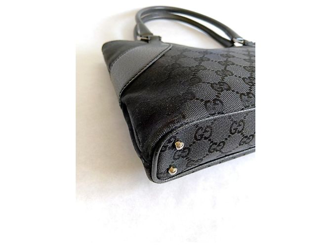 Borsa Gucci GG Supreme in tela nera Nero - vista 7