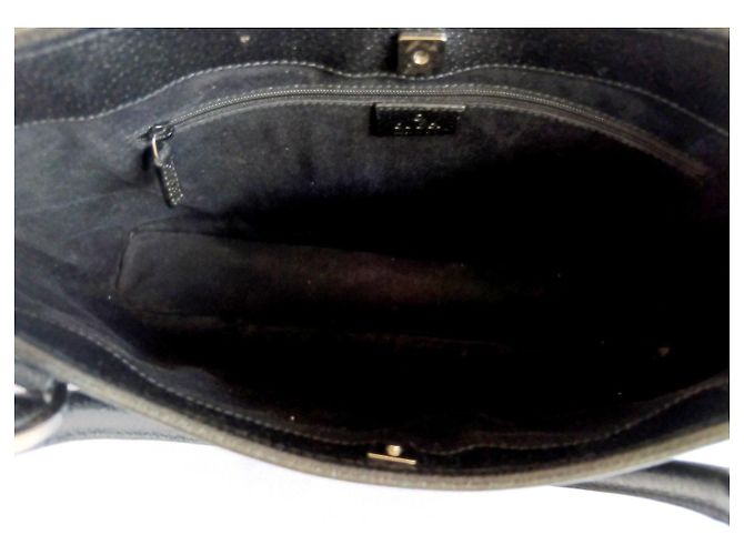 Borsa Gucci GG Supreme in tela nera Nero - vista 8