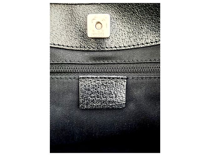 Borsa Gucci GG Supreme in tela nera Nero - vista 9