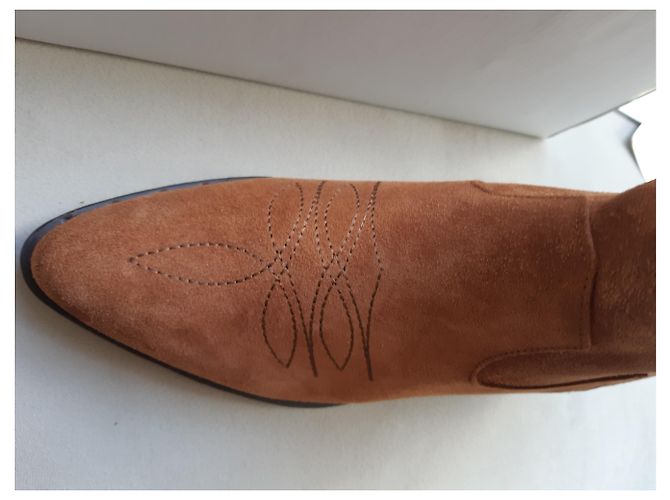 Botines Western de ante marrón La Fée Maraboutée Castaño - vista 5