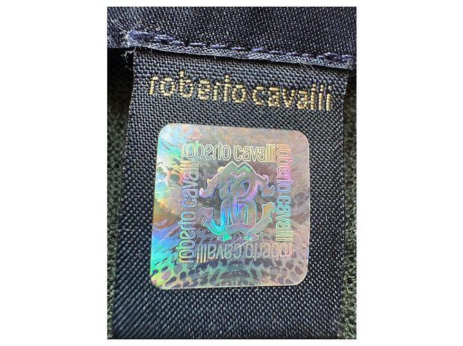 Roberto Cavalli Suéter de lana verde con estampado de leopardo - vista 6