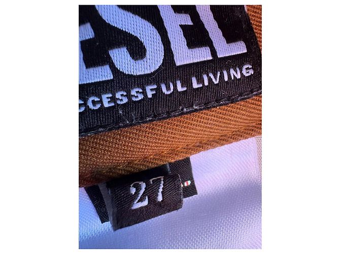 Diesel Pantaloni Cargo in Cotone Marroni Marrone - vista 9