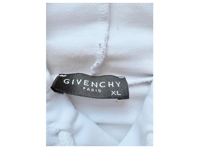 Givenchy Paris Moletom com Capuz em Algodão Branco Multicor - vista 5