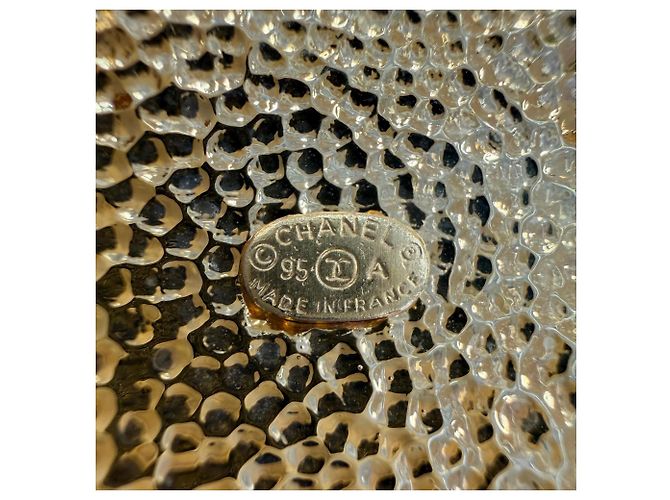 Spilla Chanel Vintage 1995 Coco Mark Flower D'oro - vista 5
