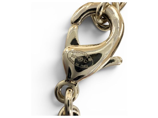 Chanel B23C Matelassé Bag Motif Necklace Crudo - vista 8