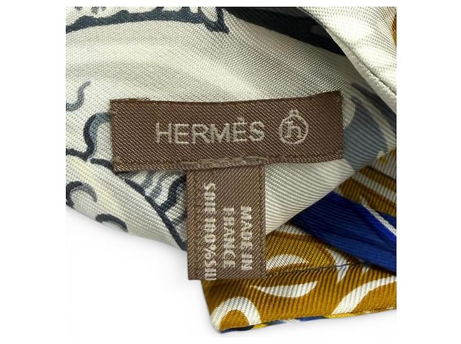 Pochette Hermès 100% Seda Petit H Danse Pacifique Multicolor - vista 11