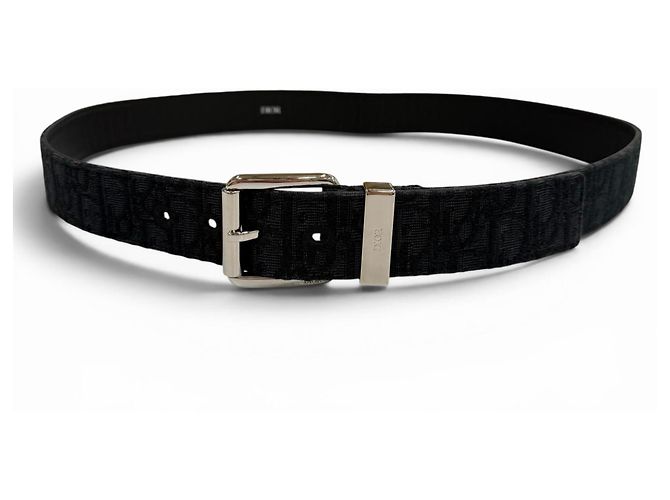 Christian Dior Dior Homme Canvas Leather Oblique Belt - view 2