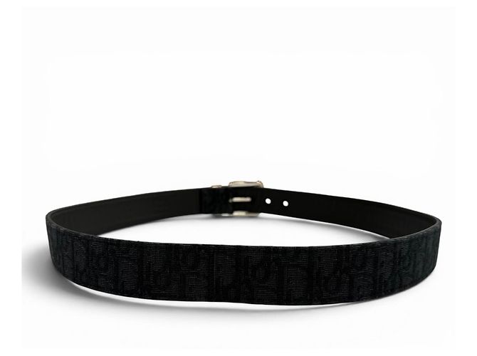 Christian Dior Dior Homme Canvas Leather Oblique Belt - view 3