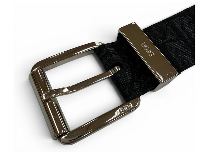 Christian Dior Dior Homme Canvas Leather Oblique Belt - view 4