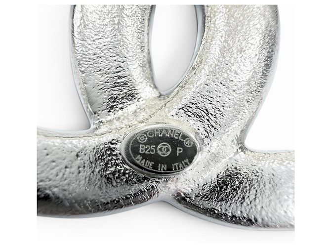 Spilla Chanel in strass argento - vista 6