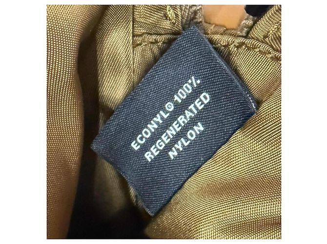 Bolso de hombro de nylon y cuero Prada 2VH172 Castaño - vista 12