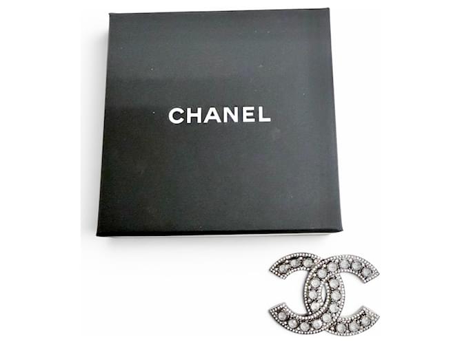 Spilla Chanel Coco Mark con strass Argento - vista 2