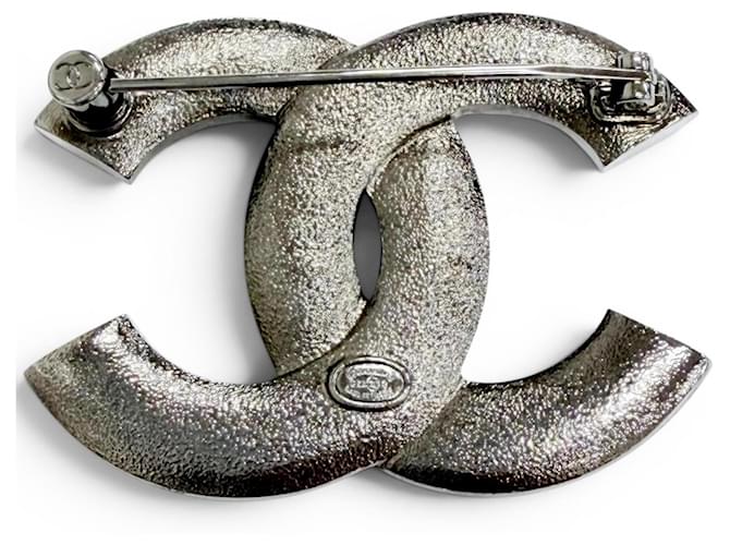 Spilla Chanel Coco Mark con strass Argento - vista 3