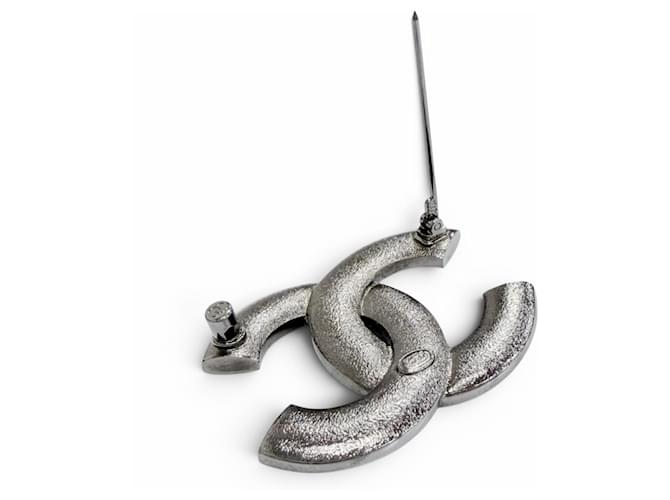 Spilla Chanel Coco Mark con strass Argento - vista 4
