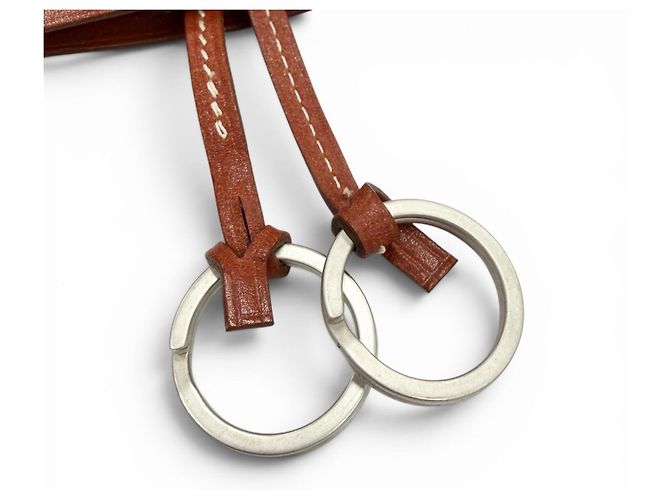 Hermès Hermes Vintage Leder Clochette Halskette Braun - Ansicht 6