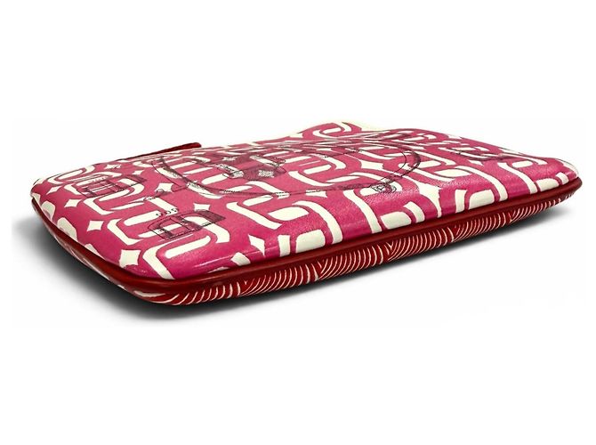 Hermès HERMES Carre Pocket Pink Veau Swift Round Zip Mini Pouch - vista 4