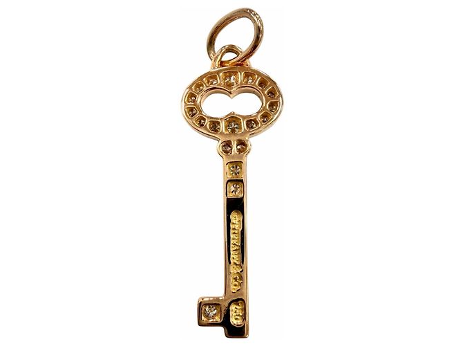 Tiffany & Co Pendente Mini Tiffany Vintage Oval Key Diamond - vista 2