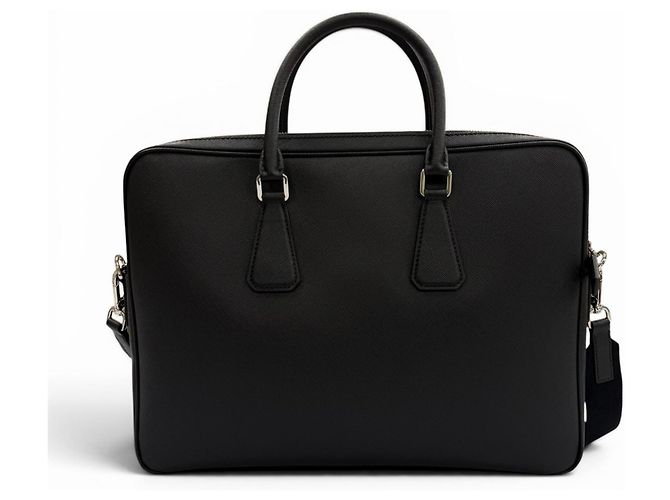 Valigetta in pelle Saffiano Prada Nero - vista 3