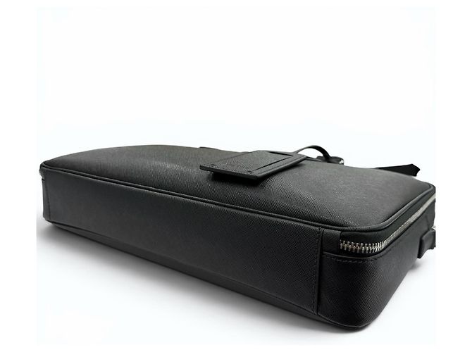 Valigetta in pelle Saffiano Prada Nero - vista 4