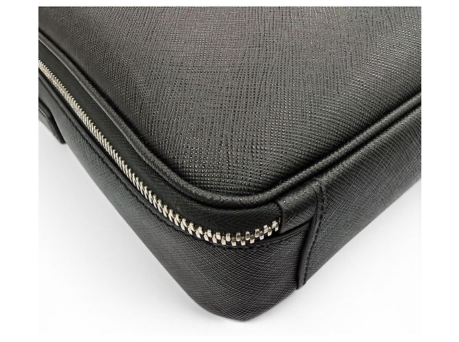 Valigetta in pelle Saffiano Prada Nero - vista 5