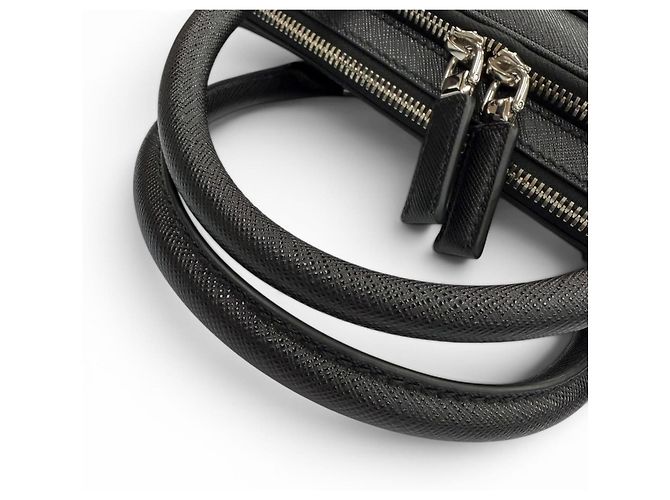 Valigetta in pelle Saffiano Prada Nero - vista 7