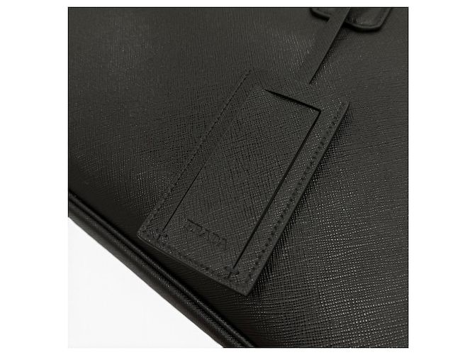 Valigetta in pelle Saffiano Prada Nero - vista 8