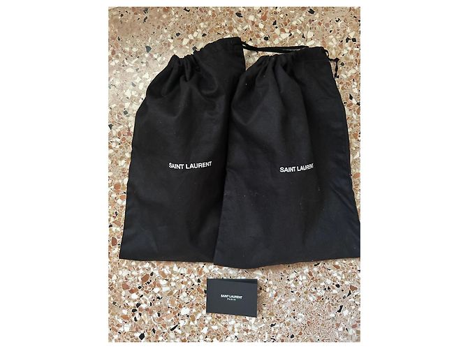 Saint Laurent Mocasines de cuero negro - vista 3