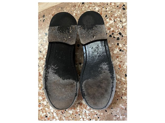 Saint Laurent Mocasines de cuero negro - vista 6