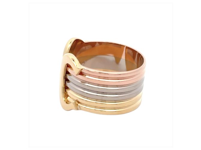 Anello a fascia 2C LM in oro giallo 18K Cartier - vista 3