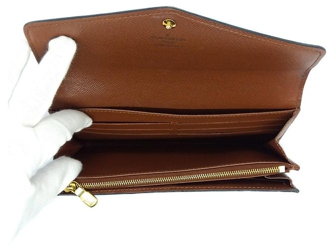 Cartera larga Sarah Monogram Louis Vuitton Negro - vista 11