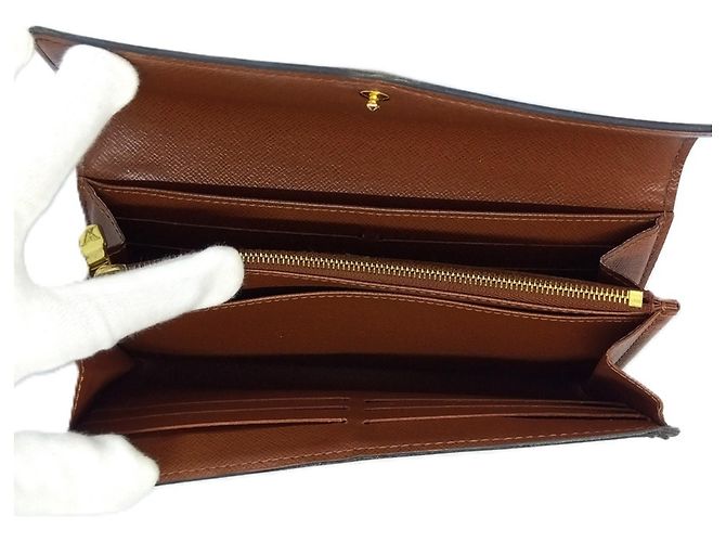 Cartera larga Sarah Monogram Louis Vuitton Negro - vista 12