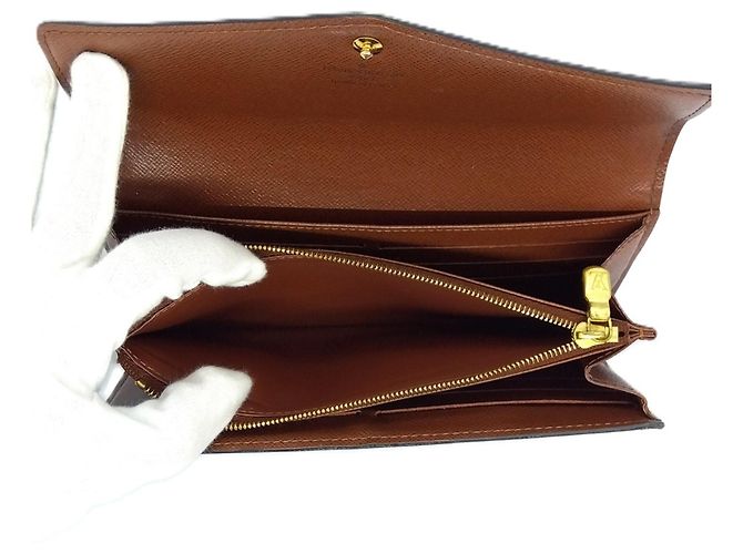 Cartera larga Sarah Monogram Louis Vuitton Negro - vista 13
