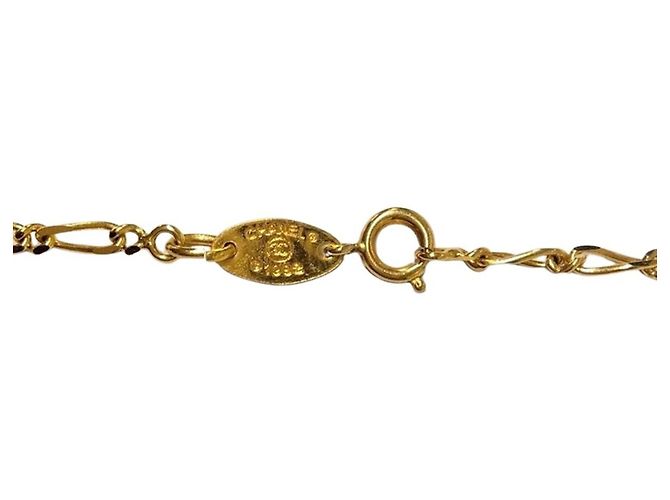 Collana Choker Rotonda Chanel Coco Mark 3438 D'oro - vista 5