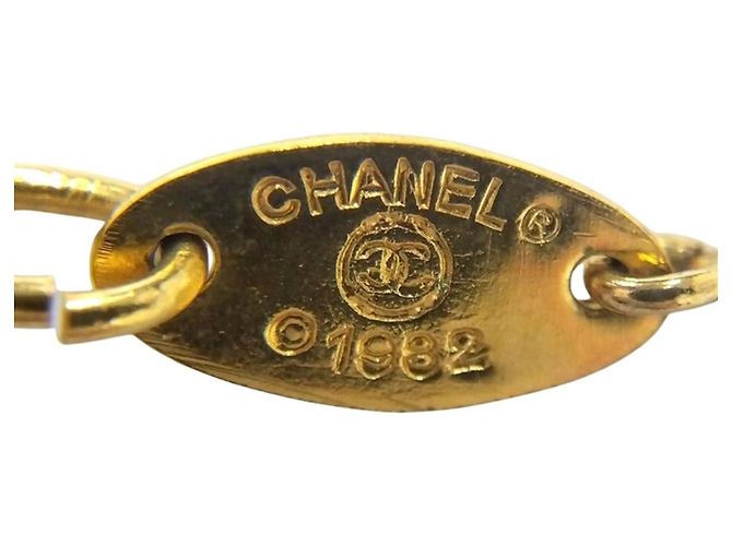 Collana Choker Rotonda Chanel Coco Mark 3438 D'oro - vista 6