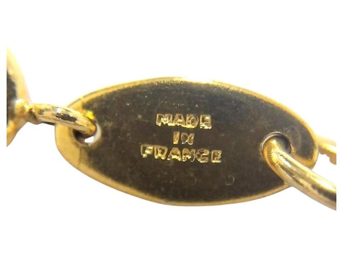 Collana Choker Rotonda Chanel Coco Mark 3438 D'oro - vista 7