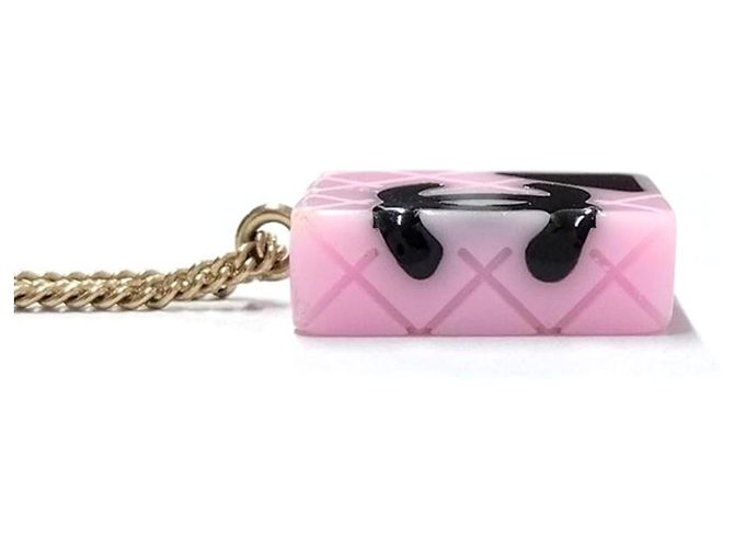 Collana Chanel Cambon Line 05C Coco Mark Rosa - vista 3