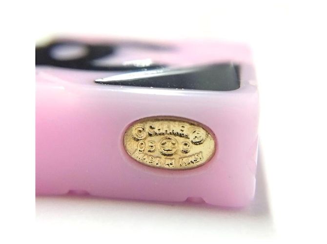 Collana Chanel Cambon Line 05C Coco Mark Rosa - vista 4