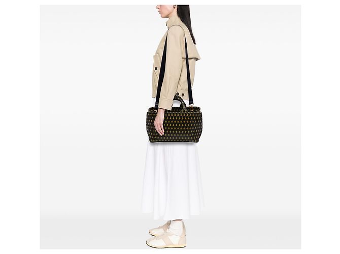 Tote Prada Gold Tessuto Broccato Canapa D'oro - vista 6