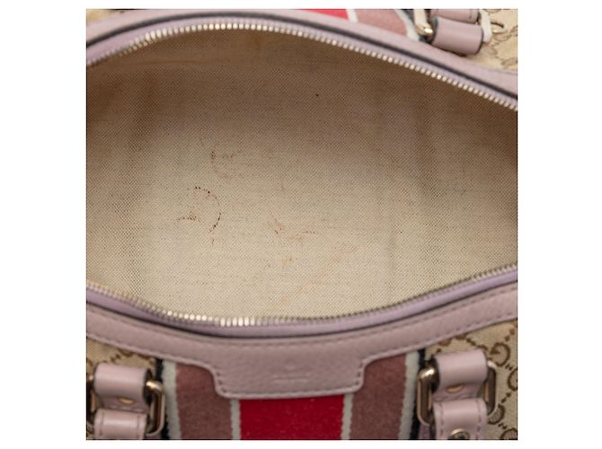 Gucci Beige Small GG Canvas Web Joy Boston Tasche - Ansicht 4