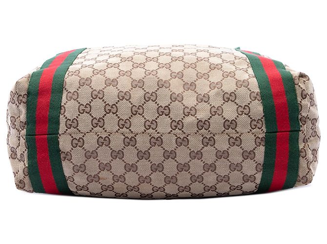 Gucci Beige GG Canvas Web Tote - Ansicht 3
