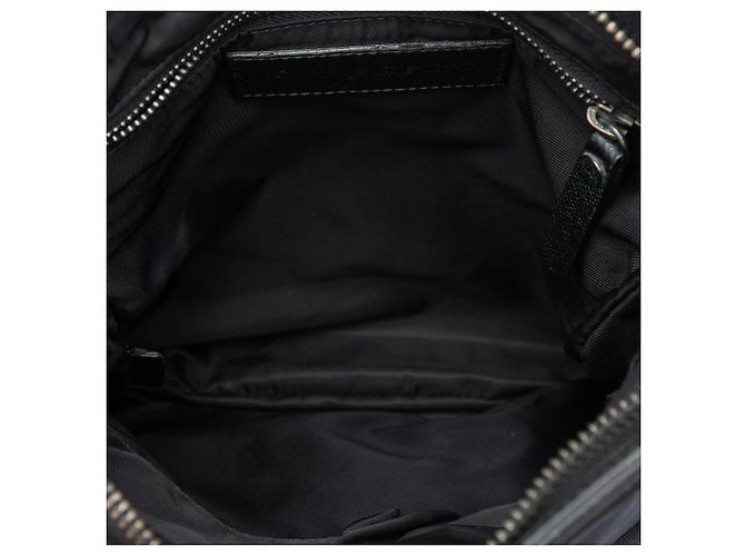 Burberry Gray Smoke Check Nylon Crossbody Marrone Grigio antracite - vista 4